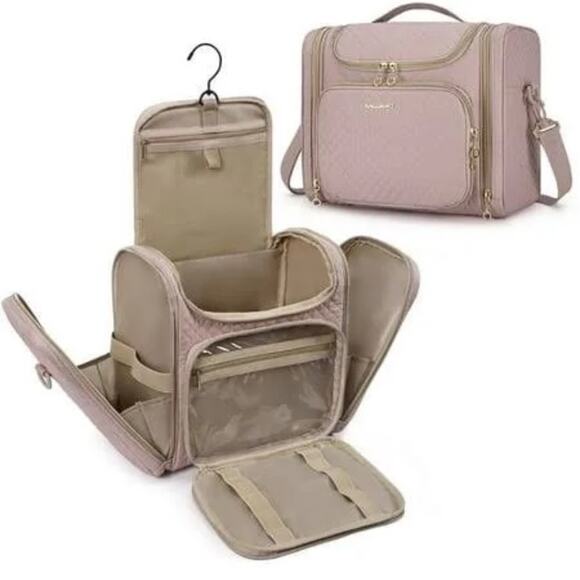 BAGSMART Lelia Bonchemin Hanging Toiletry Bag Quilted - Picture 1 of 12